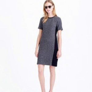 J. Crew Petite Houndstooth Wool Dress 0P